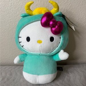 Hello Kitty Kidrobot Taurus Metallic Bow Plush New with Tags